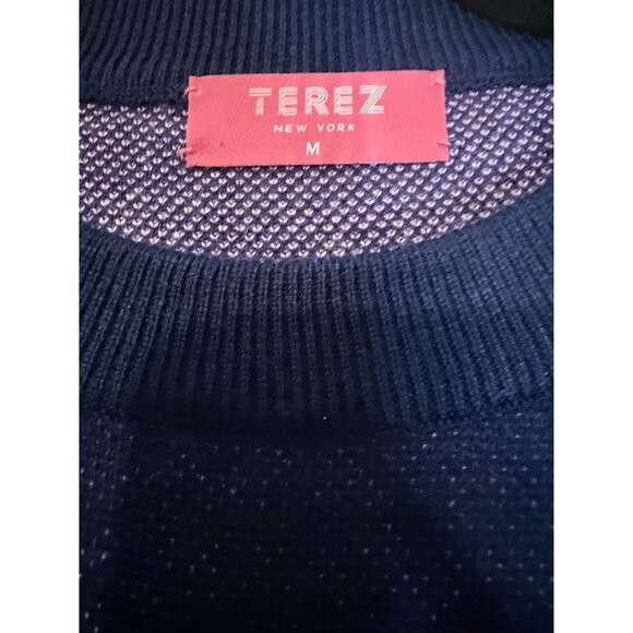 Terez Sweater with Escargot Blue Women's Size Medium NEW $325 [jb] - Picture 10 of 10